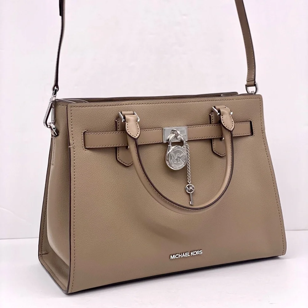 Michael Kors Hamilton Medium Satchel Crossbody Bag Dusk Color